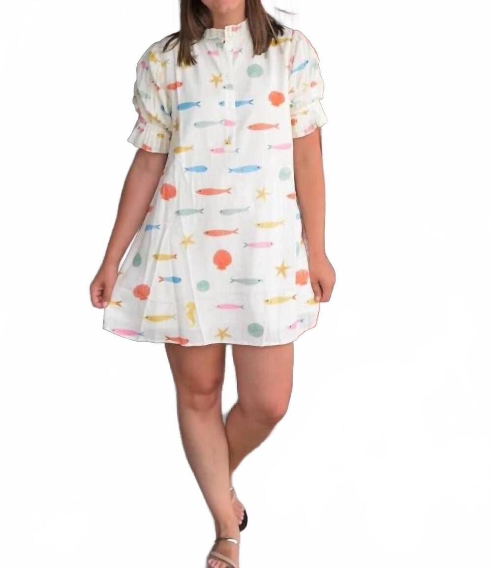 NEW KARLIE fish pleat back dress in ivory
